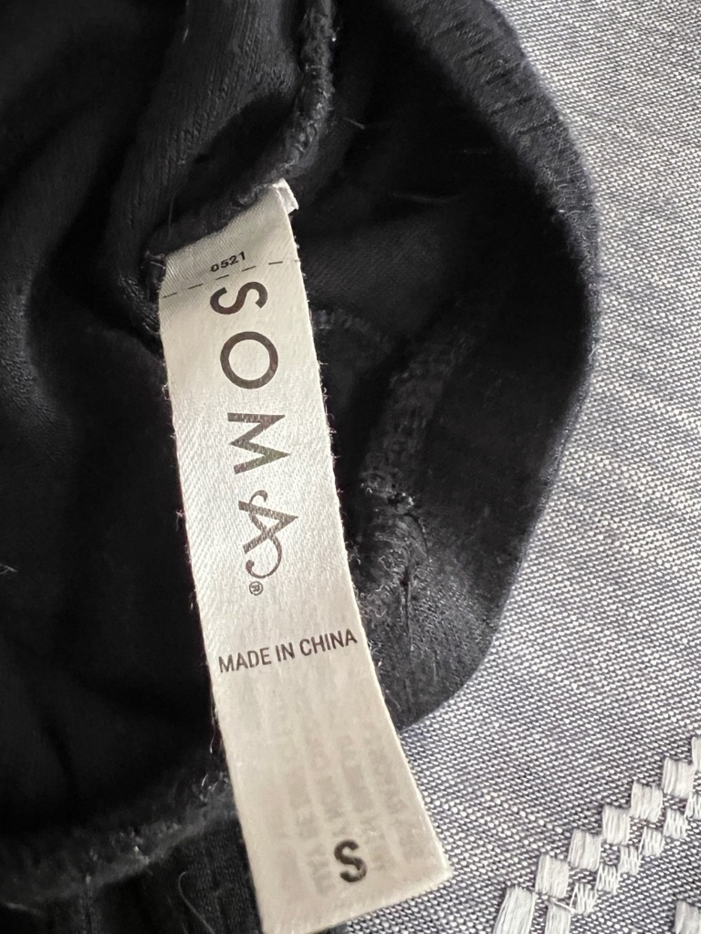 Soma Small Ribbed Drapey Soft Black Ankle Lounge Rayon Comfy Cozy Pajama Bottoms - Picture 5 of 11